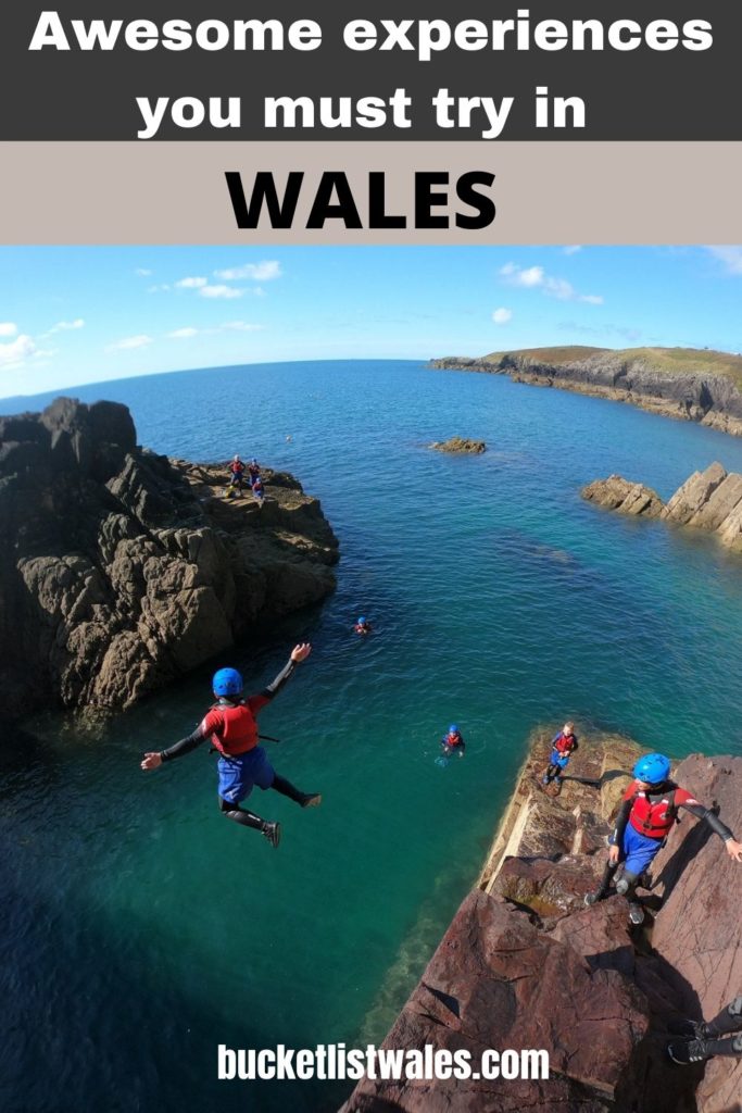 Whether you love outdoor activities, wildlife, magnificent architecture or dramatic scenery, there's something for everyone in Wales. Check out our list of unique experiences in Wales and get inspired. Choose from biking, hiking, zip-lining, coasteering, pottery classes, stargazing and more! Wales travel | outdoor adventure UK | UK travel | Get outside | adventure travel