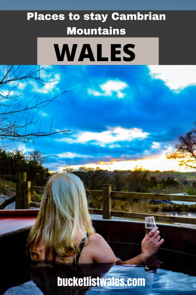 Guide to places to stay in the Cambrian Mountains, a remote and wild region in Wales with scenic landscapes, Welsh heritage, culture and lovely places to stay. Includes luxury hotels, B&B's, wigwams, boutique guesthouses and glamping. #Wales #Walesholiday #UKtravel #glamping #UKglamping